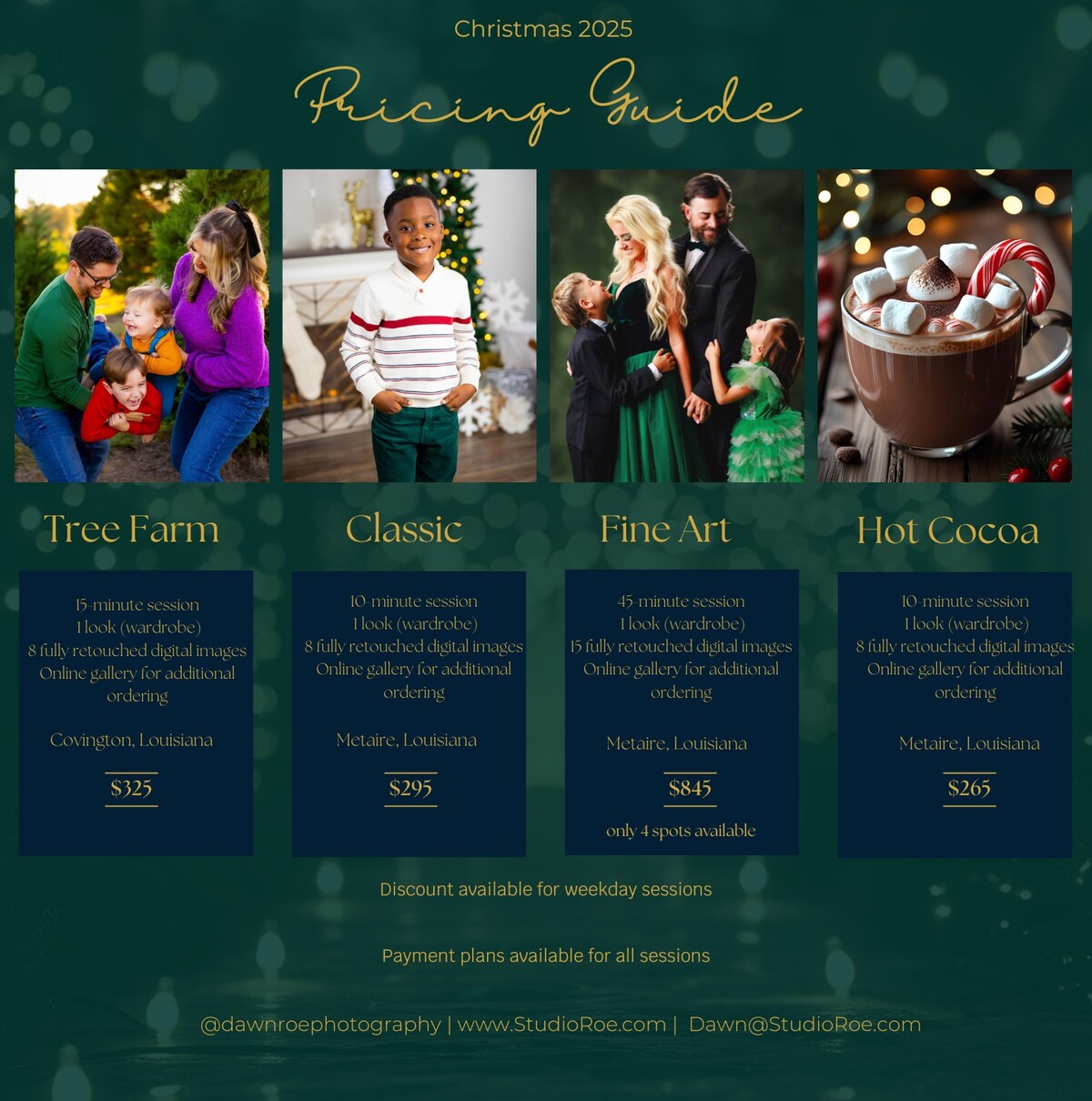 Metairie Christmas Portraits